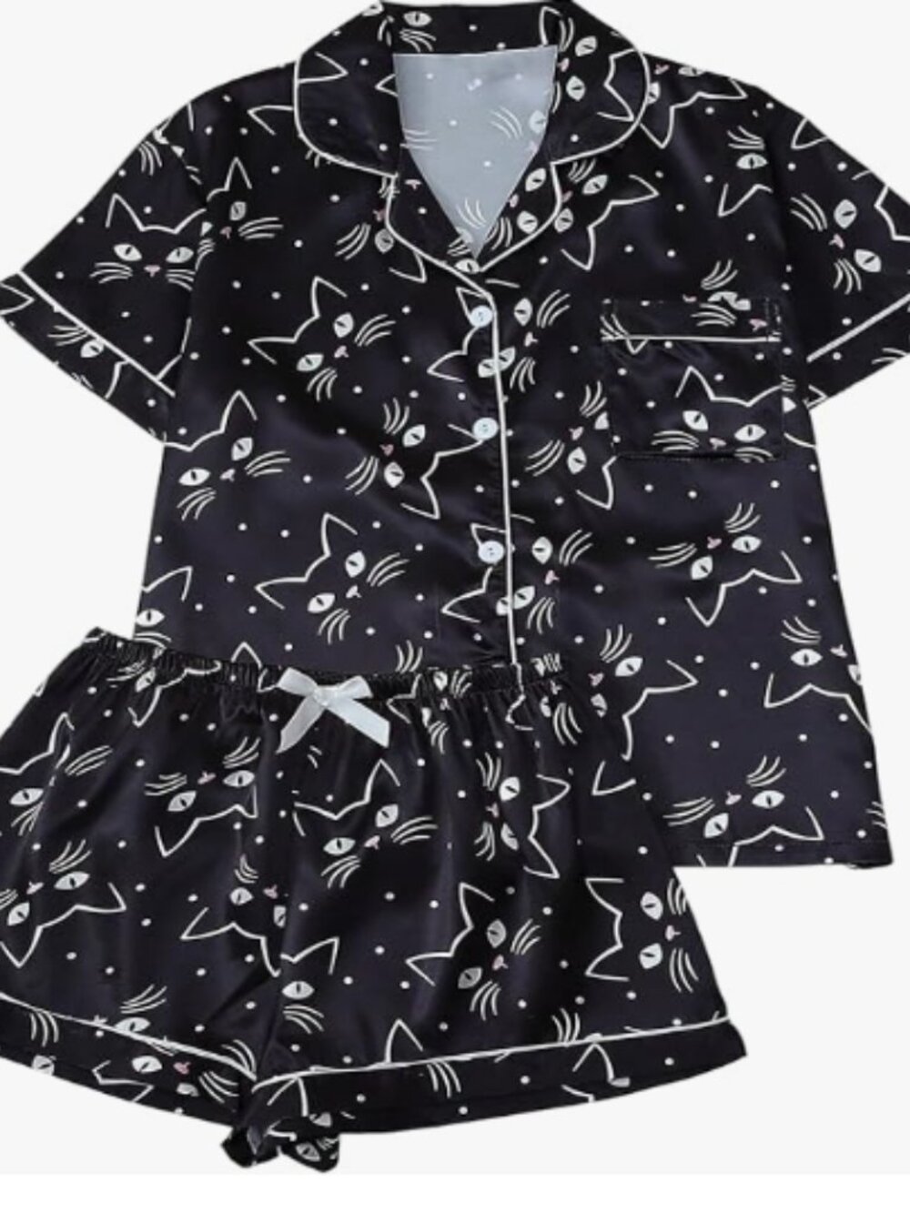 Cat Pajamas Short Set Size Large